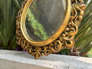Espejo tallado dorado