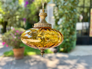 Lámpara ovalada ámbar