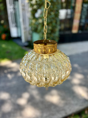 Lámpara ovalada burbujas