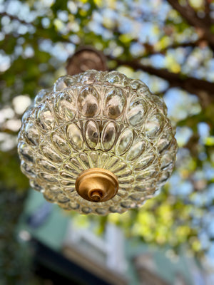 Lámpara ovalada burbujas