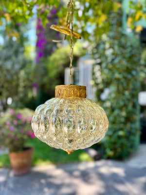 Lámpara ovalada burbujas