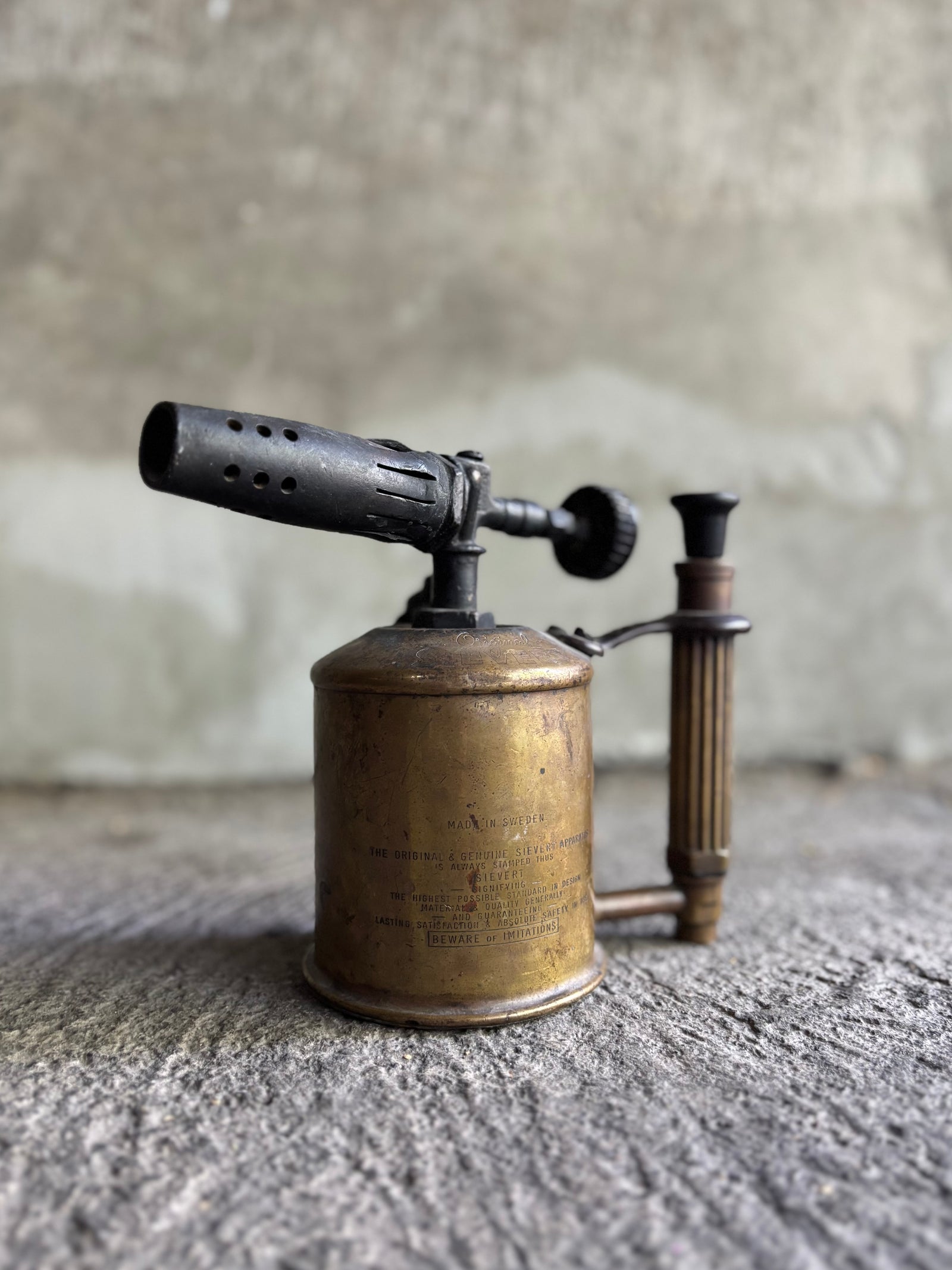 Soplete antiguo de latón