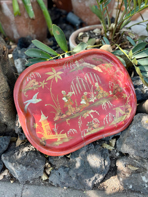 Charola de motivos orientales