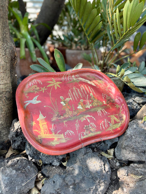 Charola de motivos orientales