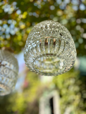 Lámparas de vidrio labrado