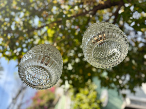 Lámparas de vidrio labrado