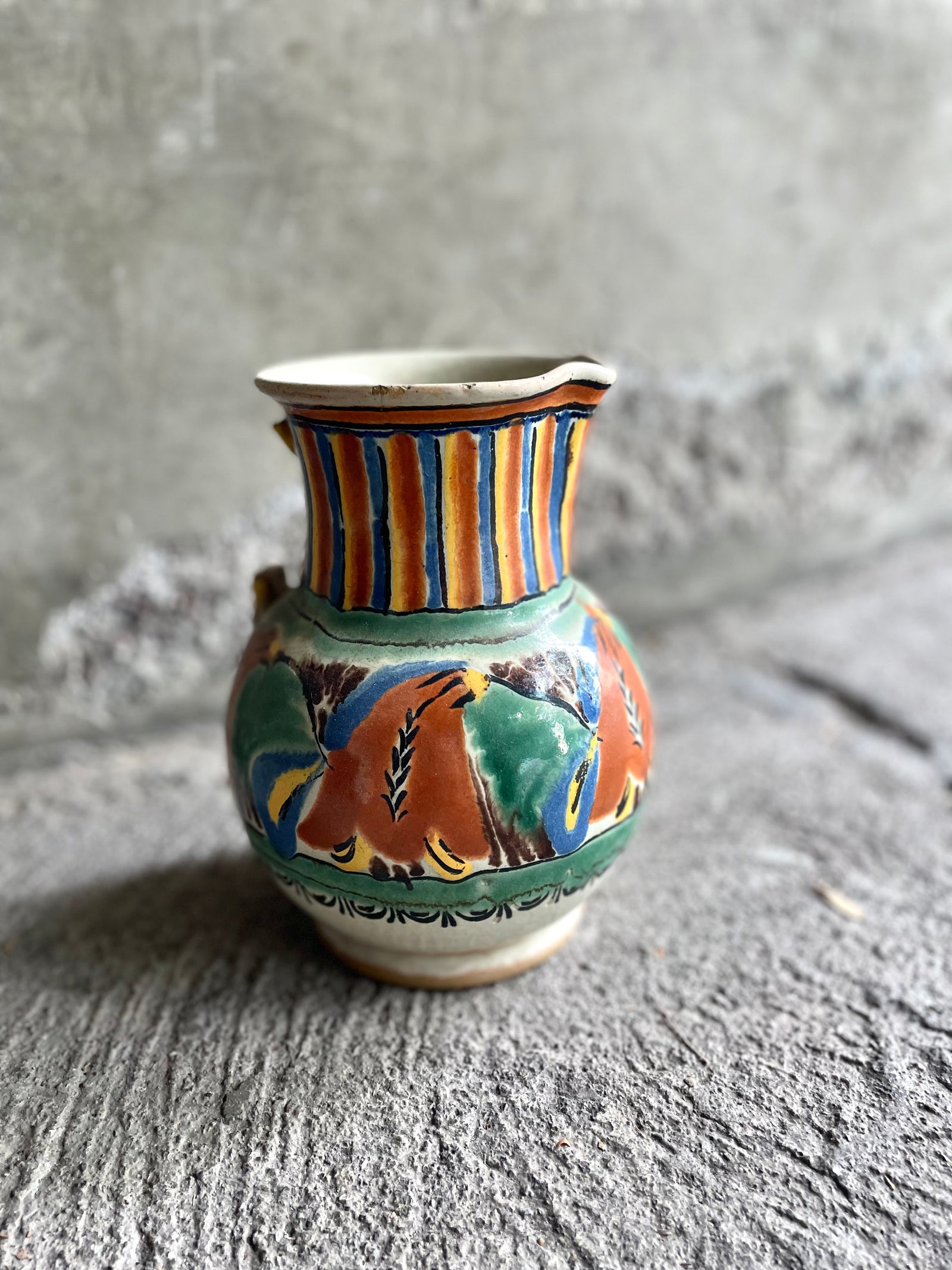 Jarra de Talavera antigua grande