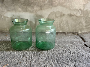 Frascos de vidrio soplado