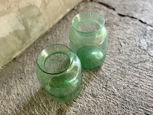 Frascos de vidrio soplado