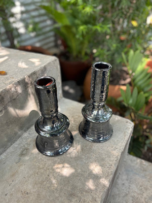 Candelabros vidriados