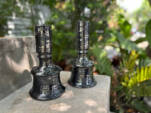 Candelabros vidriados