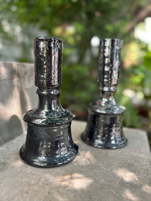 Candelabros vidriados