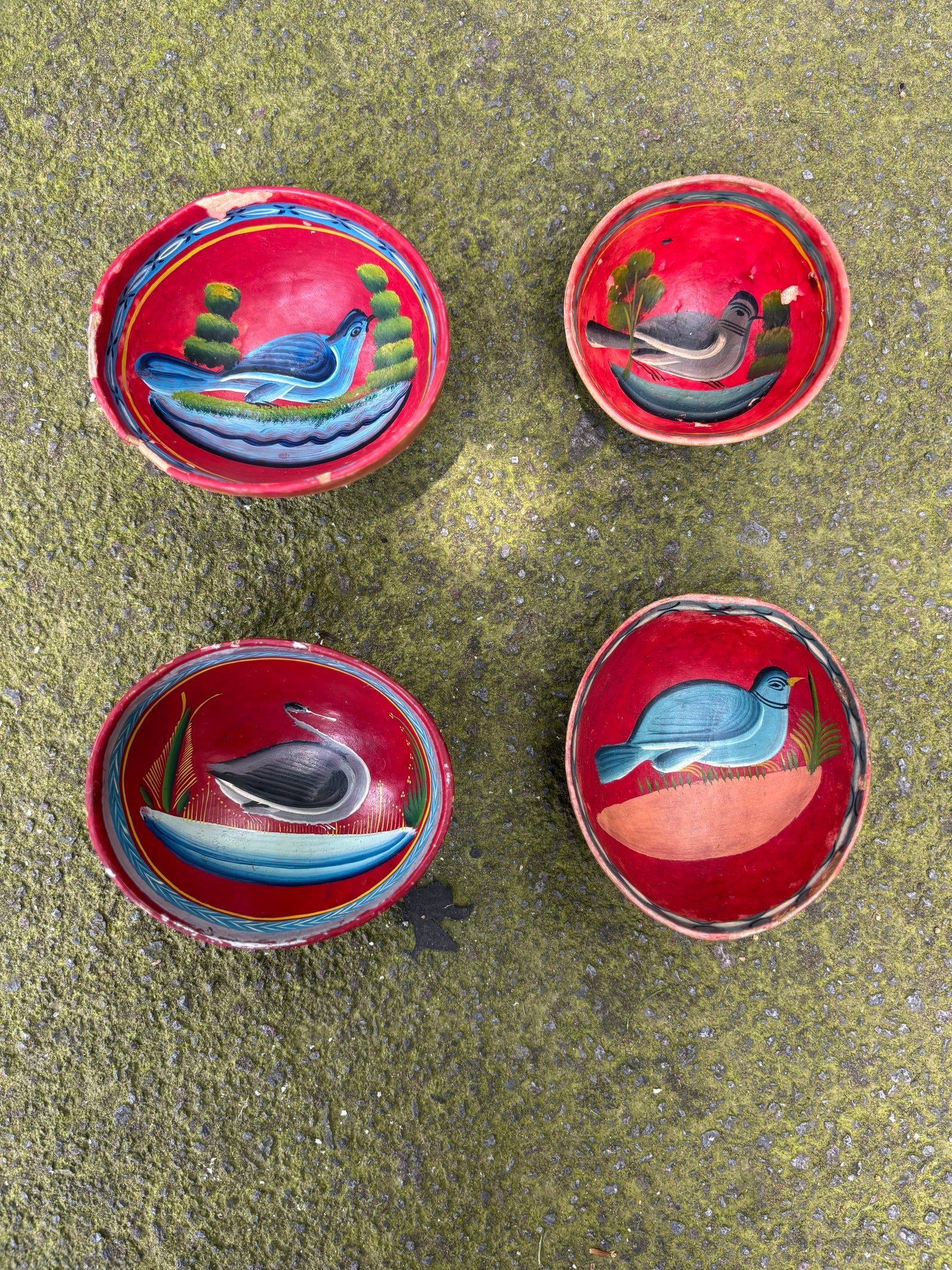 Jícaras de tejate de paloma chicas