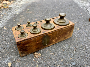 Juego de pesas antiguas (10pzs)