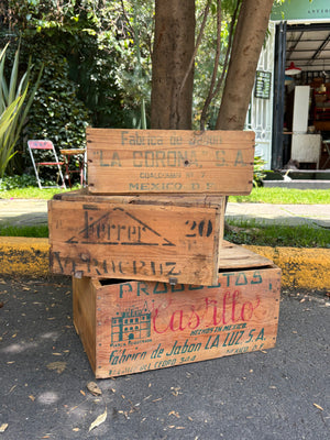 Cajas de fábrica de jabón