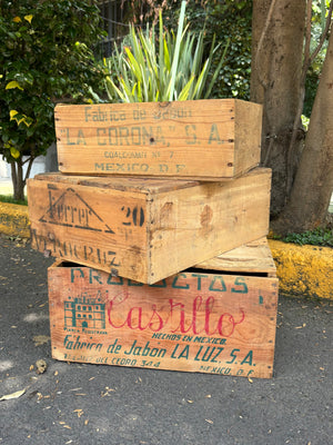 Cajas de fábrica de jabón