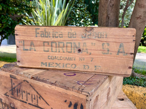 Cajas de fábrica de jabón