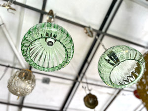 Lámparas cristal verde