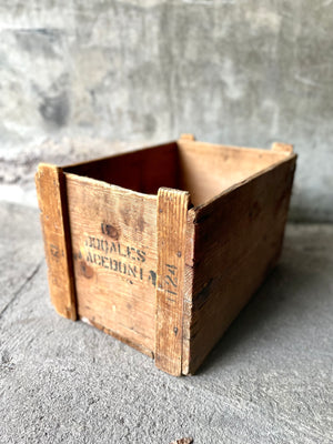 Caja de madera industrial