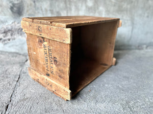 Caja de madera industrial