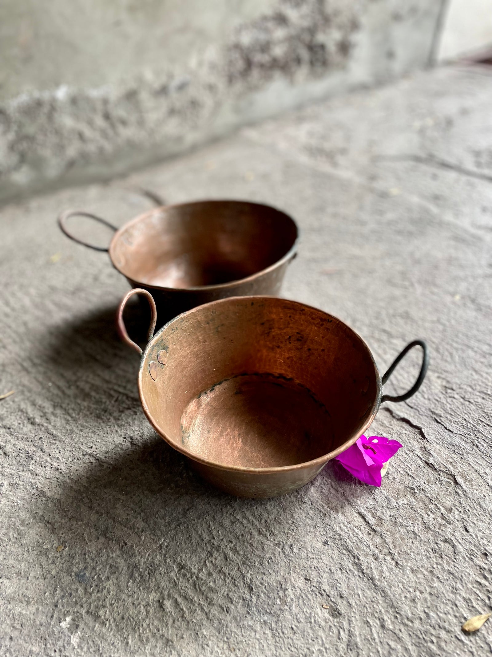 Cazos de cobre chicos