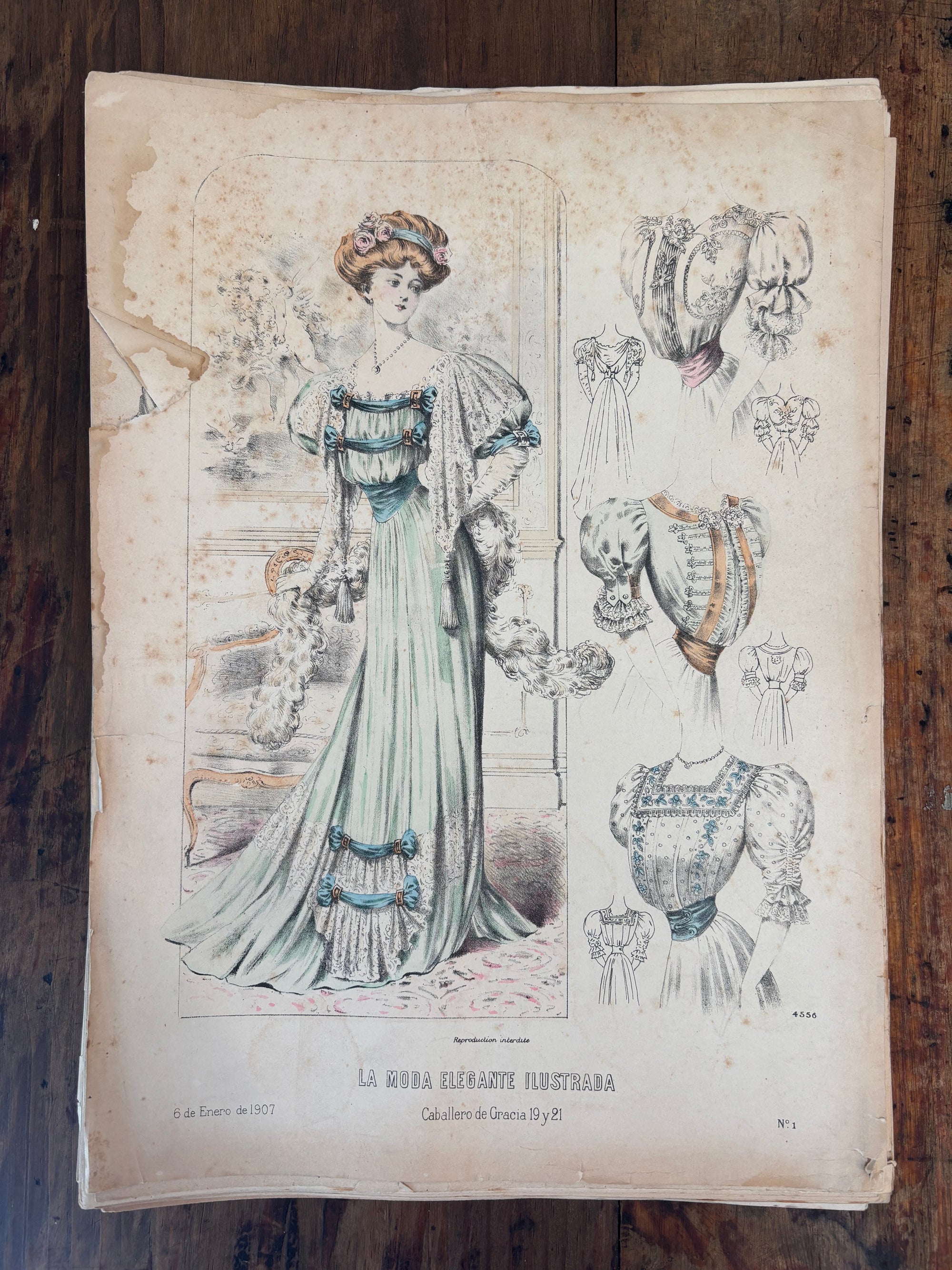Ilustraciones de “La moda elegante”