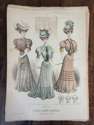 Ilustraciones de “La moda elegante”