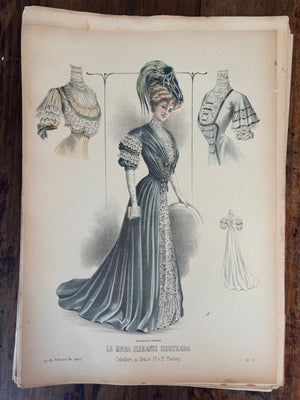Ilustraciones de “La moda elegante”