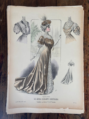 Ilustraciones de “La moda elegante”