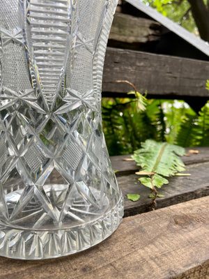 Florero cristal cortado