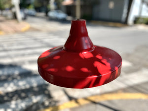 Lámpara industrial roja