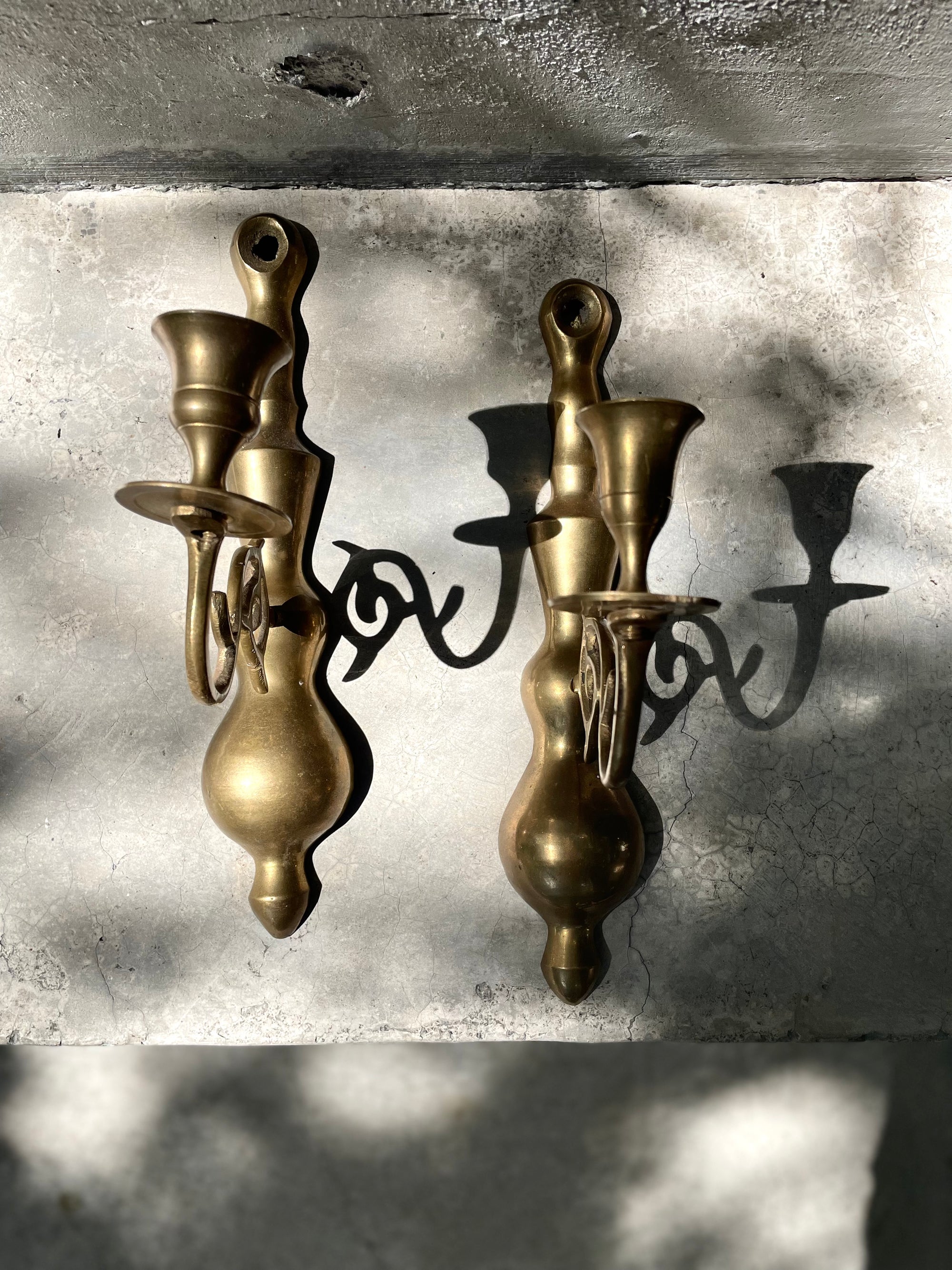 Candeleros de bronce