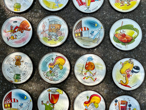 Coasters de caricaturas de bebidas