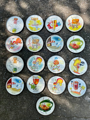 Coasters de caricaturas de bebidas