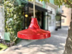 Lámpara industrial roja